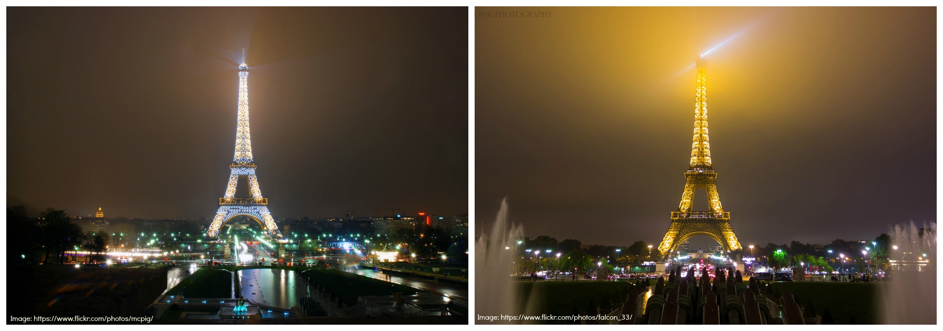 Eiffel Tower at night