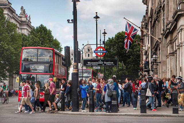 Hop on hop off London bus