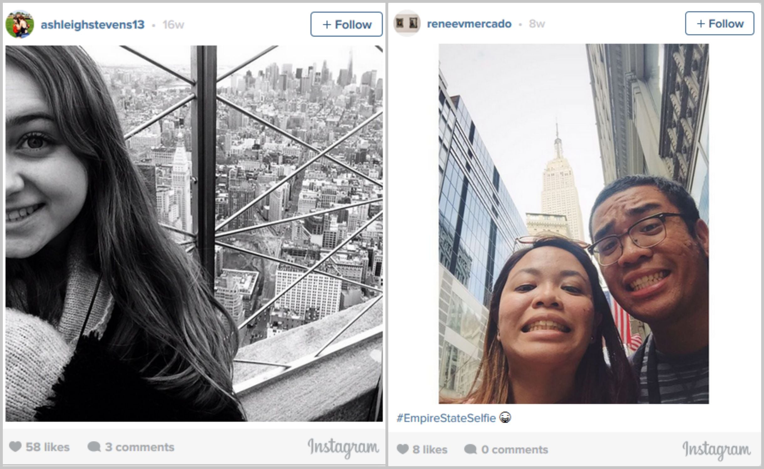 Empire State Building Selfies