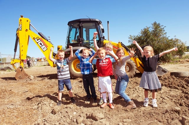 Kids at Diggerland