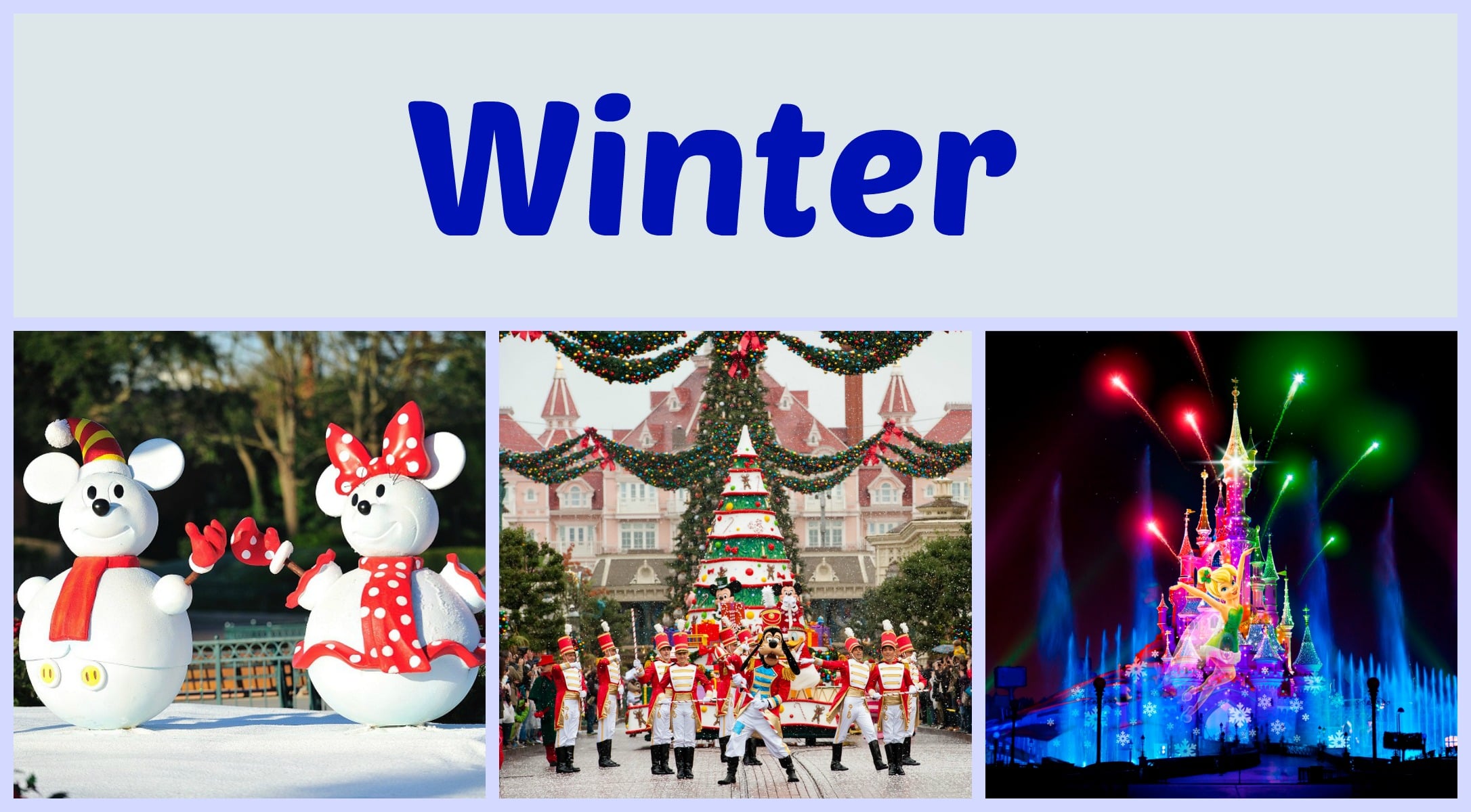 Winter at Disneyland Paris