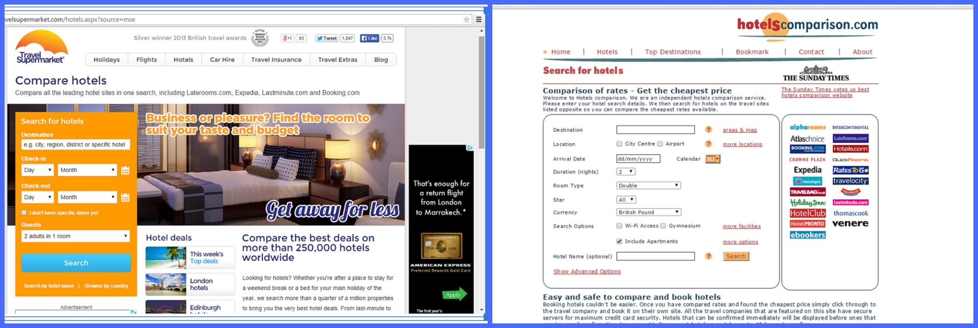 Hotel Comparison Sites for Disneyland Paris
