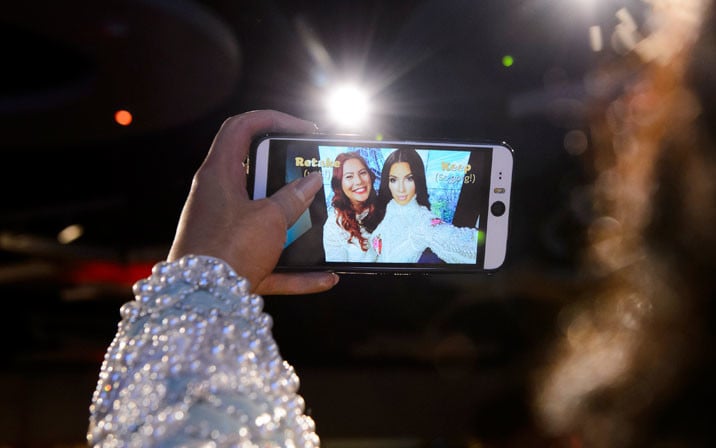 Kim Kardashian selfie at Madame Tussauds
