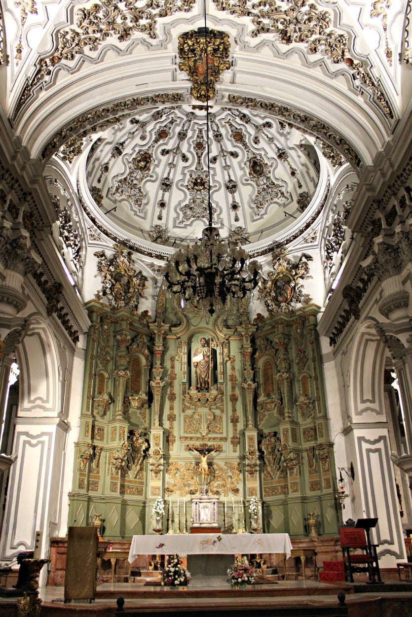 Altar of Church of Santiago, Malaga, Spain