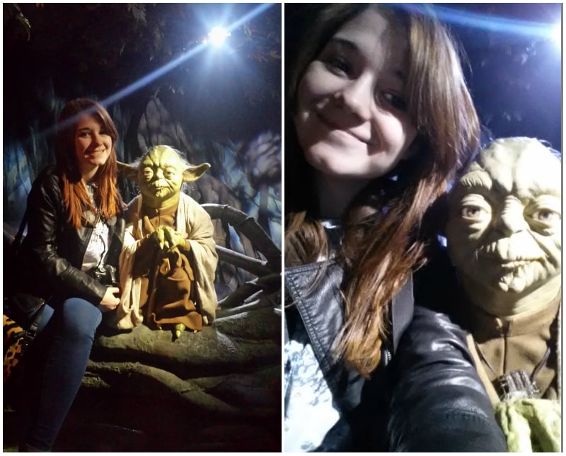 Yoda Selfie at Madame Tussauds in London