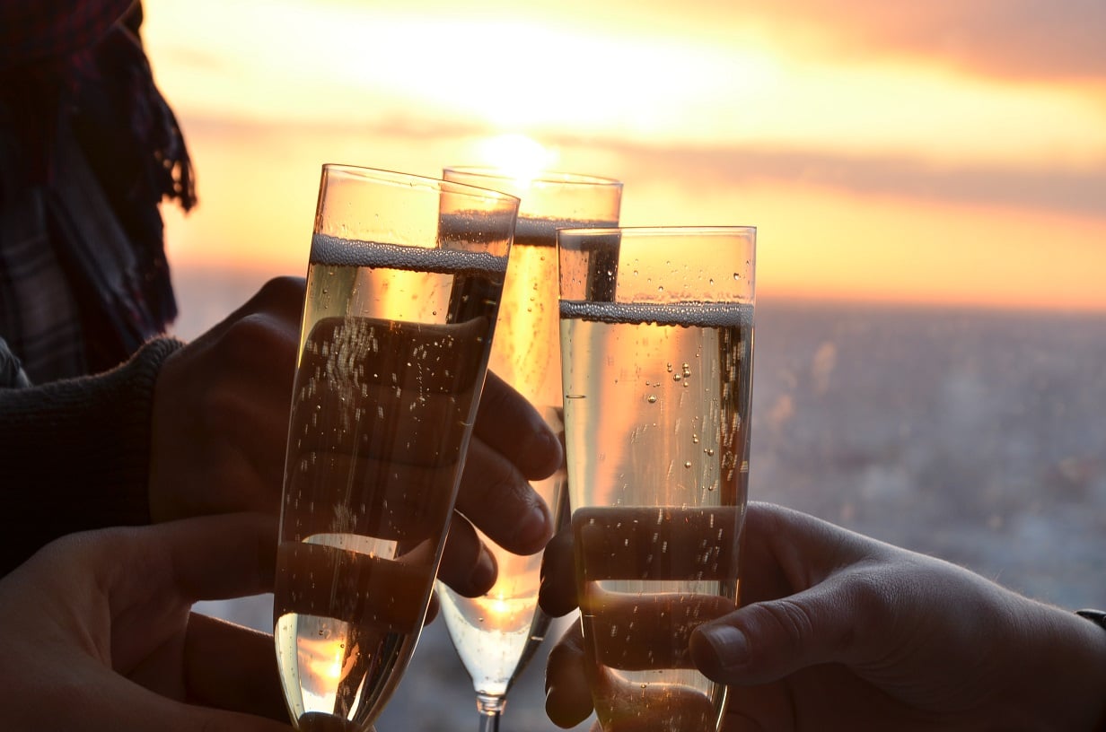 Champagne at The Shard