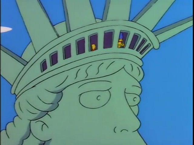 Simpsons - Statue Of Liberty